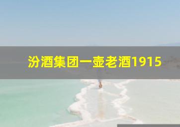 汾酒集团一壶老酒1915