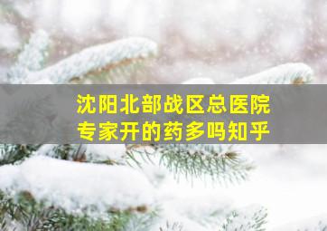 沈阳北部战区总医院专家开的药多吗知乎