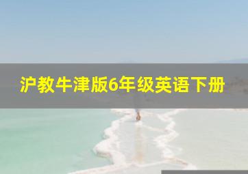 沪教牛津版6年级英语下册