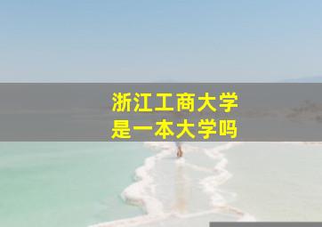 浙江工商大学是一本大学吗