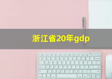 浙江省20年gdp