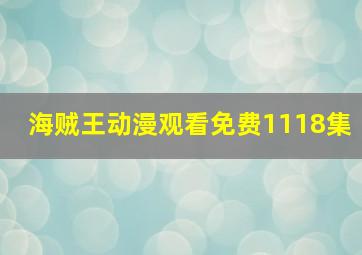 海贼王动漫观看免费1118集