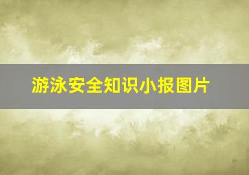 游泳安全知识小报图片