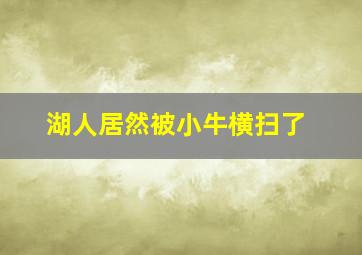 湖人居然被小牛横扫了