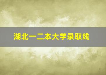 湖北一二本大学录取线