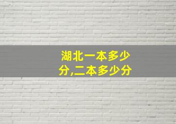 湖北一本多少分,二本多少分