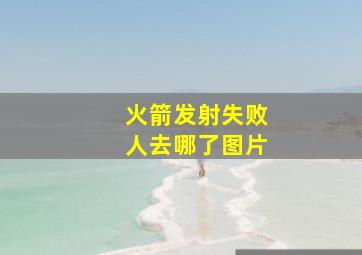 火箭发射失败人去哪了图片