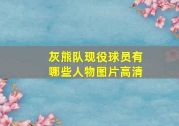 灰熊队现役球员有哪些人物图片高清