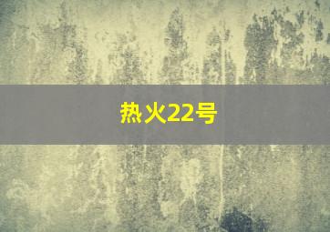 热火22号