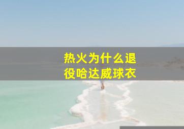 热火为什么退役哈达威球衣