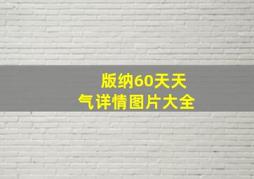 版纳60天天气详情图片大全