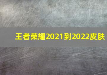 王者荣耀2021到2022皮肤