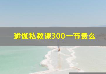 瑜伽私教课300一节贵么