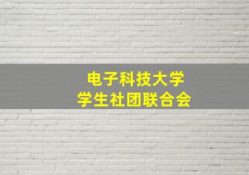 电子科技大学学生社团联合会