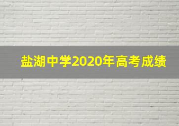 盐湖中学2020年高考成绩