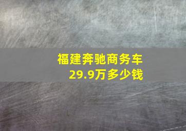 福建奔驰商务车29.9万多少钱