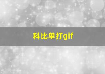 科比单打gif