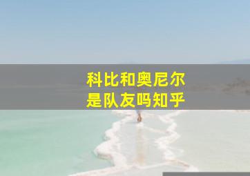 科比和奥尼尔是队友吗知乎