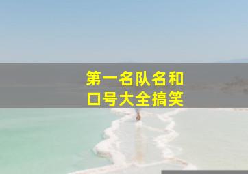 第一名队名和口号大全搞笑