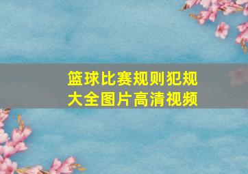 篮球比赛规则犯规大全图片高清视频