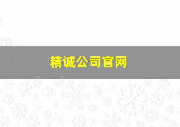 精诚公司官网