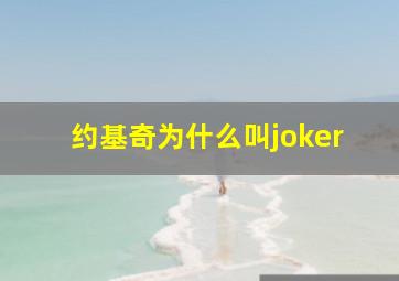 约基奇为什么叫joker