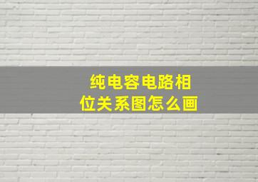 纯电容电路相位关系图怎么画