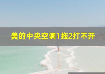 美的中央空调1拖2打不开