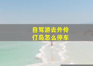 自驾游去外伶仃岛怎么停车