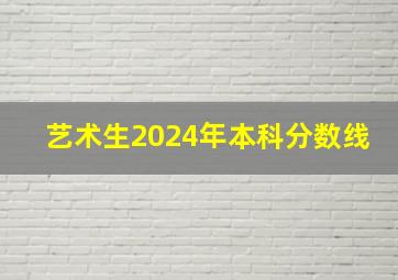 艺术生2024年本科分数线