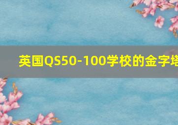 英国QS50-100学校的金字塔