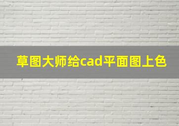 草图大师给cad平面图上色