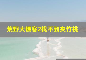 荒野大镖客2找不到夹竹桃