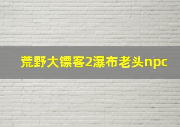 荒野大镖客2瀑布老头npc