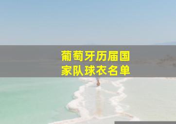 葡萄牙历届国家队球衣名单