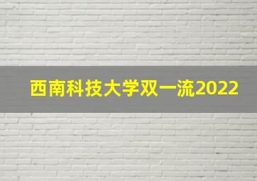 西南科技大学双一流2022