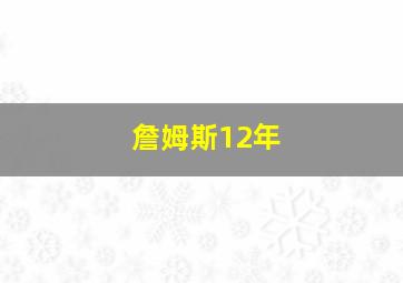 詹姆斯12年