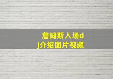 詹姆斯入场dj介绍图片视频