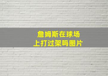 詹姆斯在球场上打过架吗图片