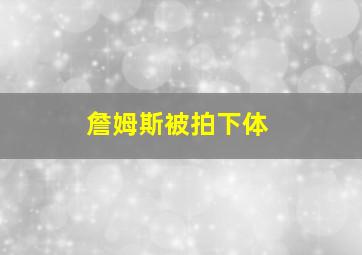 詹姆斯被拍下体