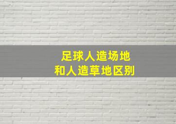 足球人造场地和人造草地区别