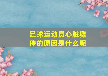 足球运动员心脏骤停的原因是什么呢