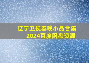 辽宁卫视春晚小品合集2024百度网盘资源