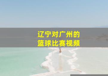 辽宁对广州的篮球比赛视频