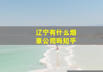 辽宁有什么烟草公司吗知乎