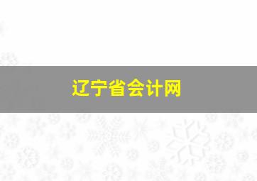 辽宁省会计网