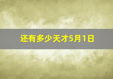 还有多少天才5月1日