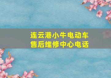 连云港小牛电动车售后维修中心电话