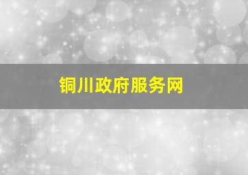 铜川政府服务网