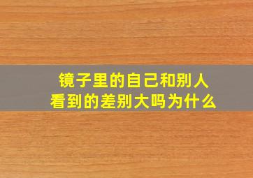 镜子里的自己和别人看到的差别大吗为什么